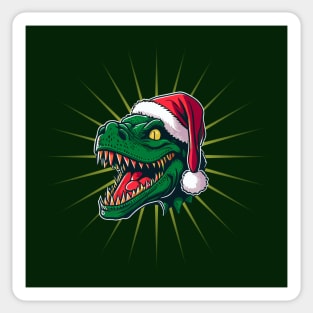 Christmas T-Rex Sticker